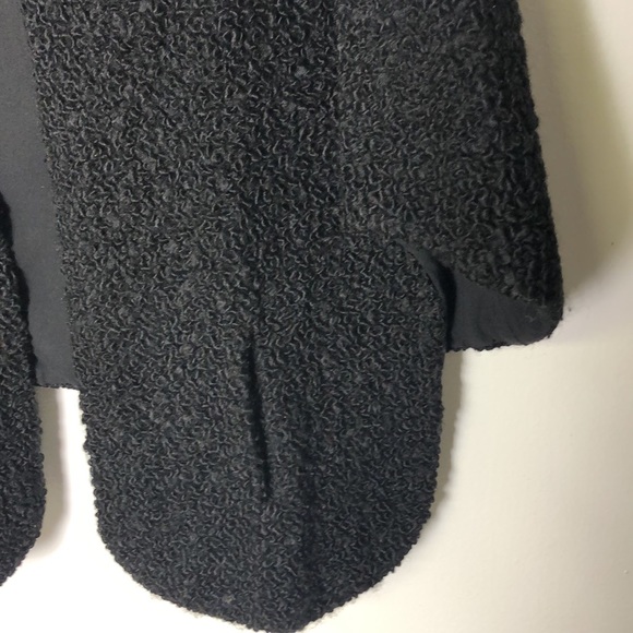 I.Magnin Vintage Lamb Spun Wool Stole Wrap Cape Lined & Pockets OSFA - Picture 3 of 8
